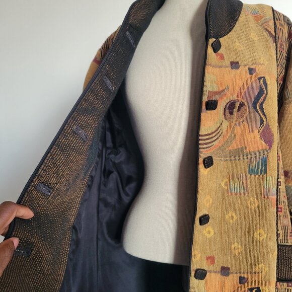 Mary Lynn O'Shea Women’s Handmade Jacquard Jacket (Size: Large) - Picture 6 of 14